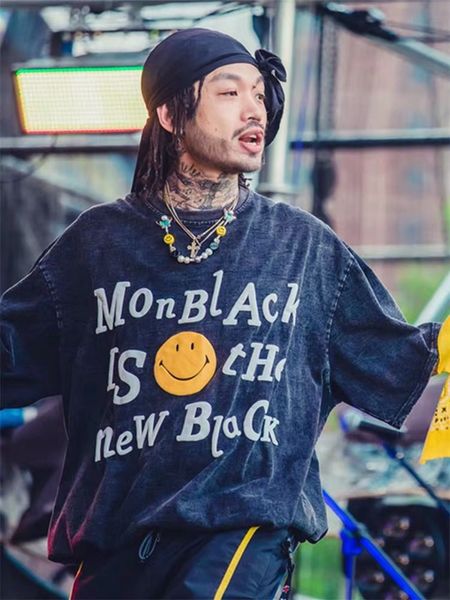 

cpfm xyz t shirts plus size men's t-shirts puff print acid washed old heavy cotton short sleeves man vintage oversized t-shirt streetwe, White;black