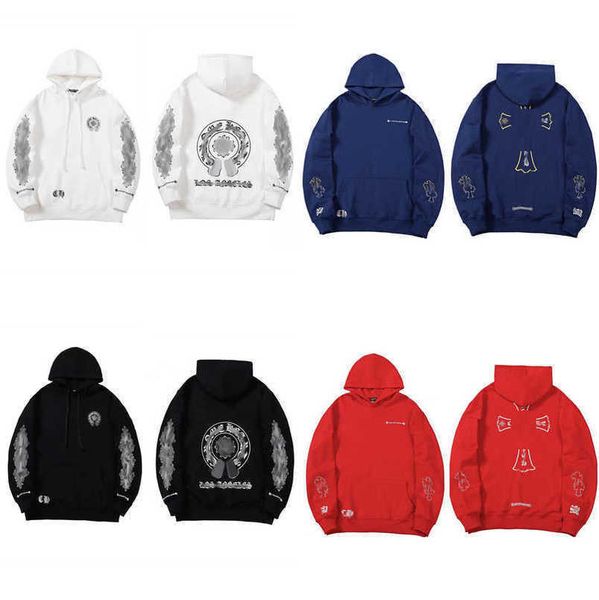 

fashion jackets mens luxury sweatshirts designer hoodies men women zipper cross scroll simple hooded sweater pullover hoodie casual coat ja, Black