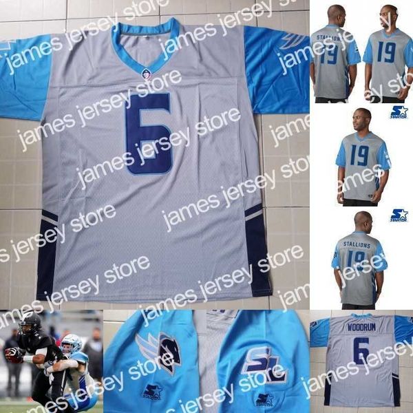 

football jerseys mens salt lake stallions jersey 6 josh woodrum 8 austin allen 10 matt linehan 36 joel bouagnon 34 terrell newby 20 terry sw, Black;red