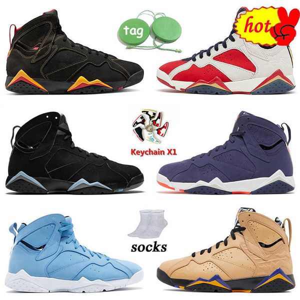 

2023 high basketball shoesnew mens shoes 7 7s citrus retro trophy room chambray quai pantone men women jumpman 7 sap