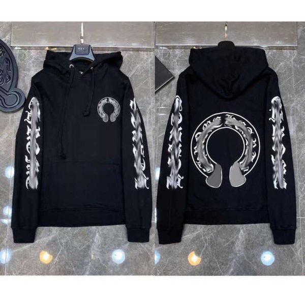 

jackets fashion luxury mens sweatshirts designer hoodies ch men women zipper cross scroll simple hooded sweater pullover hoodie casual coat, Black;brown