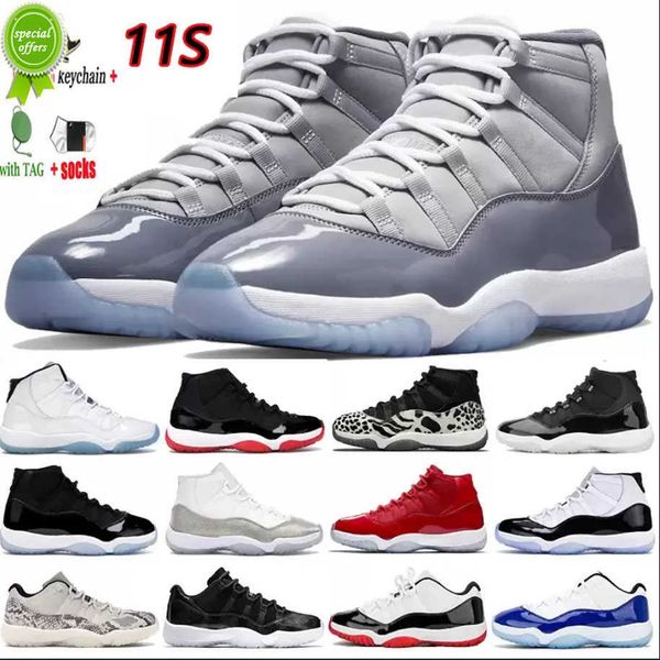

2023 platform 2023 cool grey jumpman 11 11s cherry basketball shoes mens chaussures de basket-ball women jumpman animal instinct, Black
