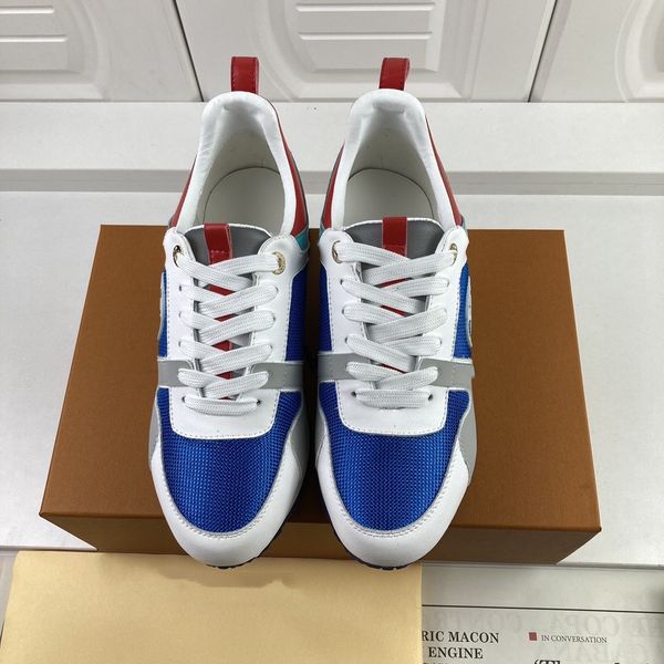 

2023 new luxury designer woman shoe leather lace up men fashion platform sneakers white black mens womens 0613