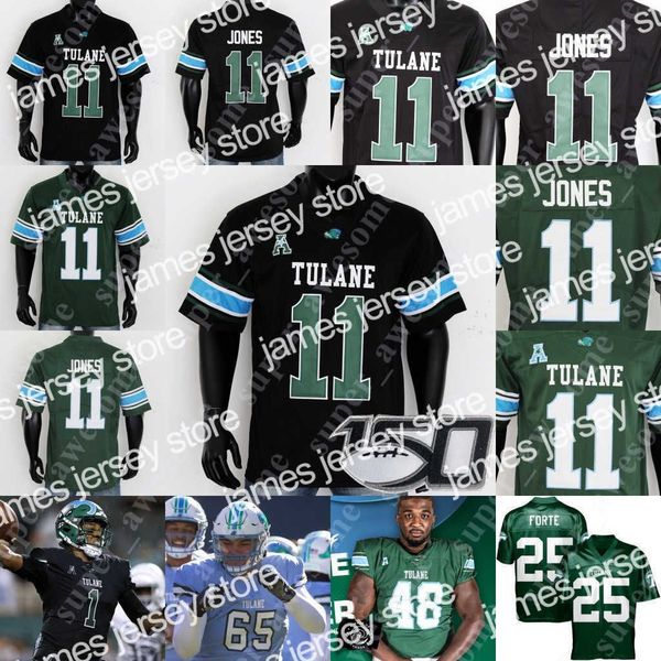 

football jerseys tulane green wave football jersey kevin henry dorian williams keith cooper jr jha'quan jackson devin brumfield shae wy, Black;red
