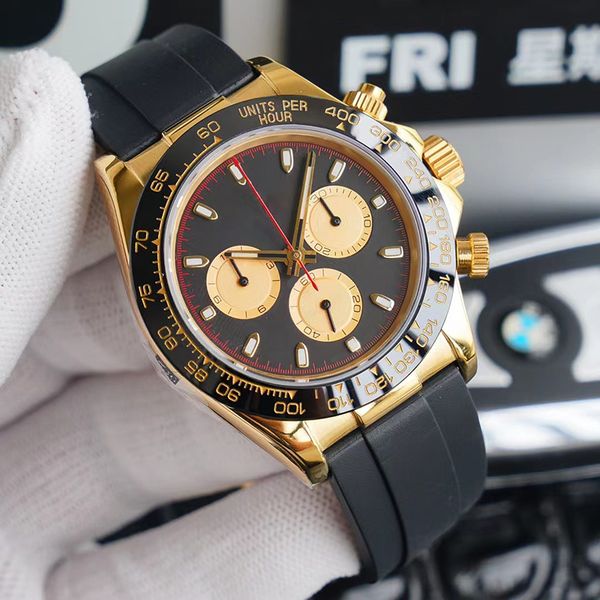 

5a designer watches luxury watches men automatic gold watch size 41mm ceramic ring stainless steel case rubber strap waterproof sapphire gla, Slivery;brown