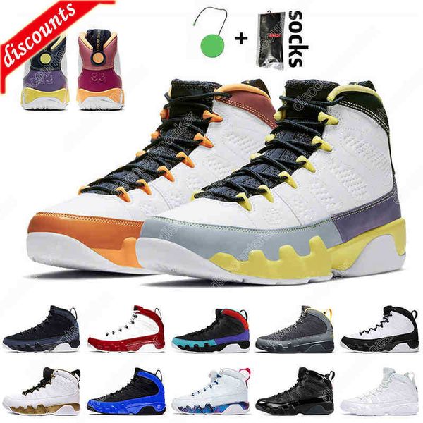 

7-13 9 9s basketball shoes for men change the world university gold blue gym red statue outdoor sports trainers sneakers