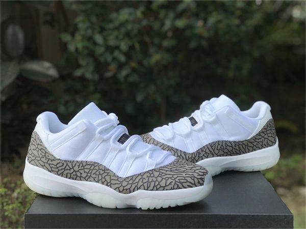 

2023 authentic basketball shoes low 11 11s elephant av2187-140 sports sneakers outdoor trainers mens white university blue cement grey with