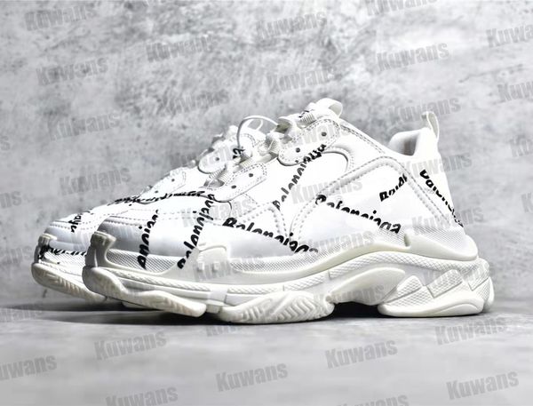 

triple s track 3.0 designer sneakers shoes casual clear sole b luxury platform shoe men women double foam mesh sneaker 1 2 runners trainers, Black