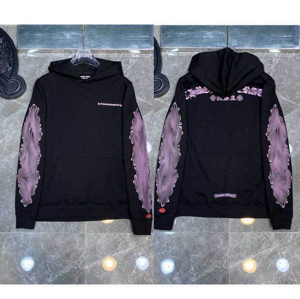 

luxury fashion mens jackets sweatshirts designer hoodies ch men women zipper cross scroll simple hooded sweater pullover hoodie casual coat, Black;brown