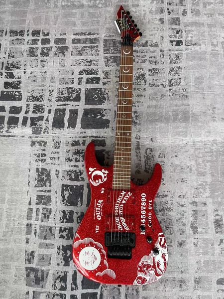 

classic red moon goddess high-end accessories six string electric guitar