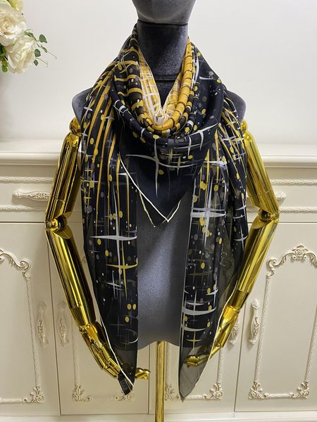 

women's square scarf scarves 100% silk material thin and soft pint bag pattern size 130cm - 130cm, Blue;gray