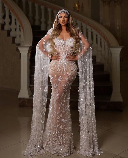 

evening dresses long sleeves capes v neck hollow 3d lace appliques sequins beaded sparkly floor length plus size party prom gowns prom dress, Black;red