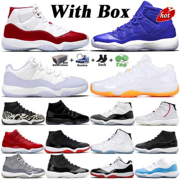 

ogs with box jumpman 11 basketball shoes mens high 11s royal blue cherry 25th anniversary space jam low concord 45 infrared, Black
