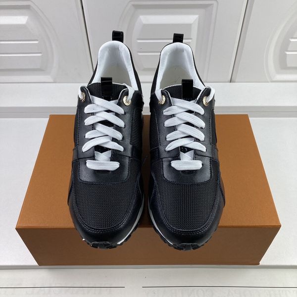 

2023 new luxury designer woman shoe leather lace up men fashion platform sneakers white black mens womens casual shoes 0613