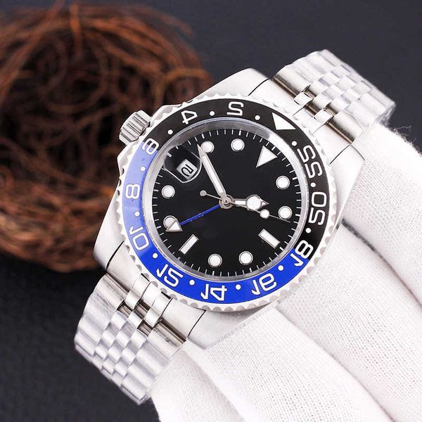 

mens watch 40mm automatic mechanical watches stainless steel wristband classic designer business wristwatch for men wristwatches montre de, Slivery;brown