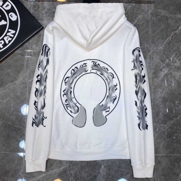 

mens luxury jackets fashion sweatshirts designer hoodies ch men women zipper cross scroll simple hooded sweater pullover hoodie casual coat, Black