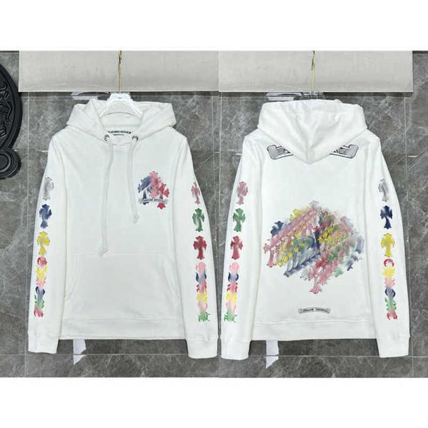 

luxury sweatshirts fashion men's jackets ch hoodies men women designer boy sanskrit print sweater zipper hooded cross pullover hoodie c, Black;brown