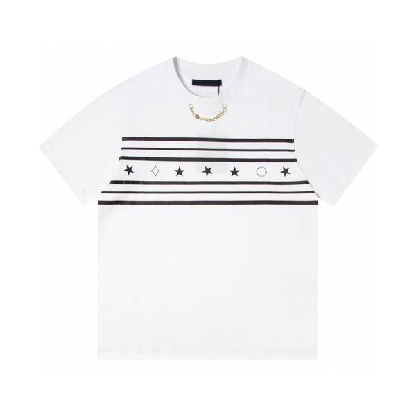 

summer t-shirt mens printed t shirts tee sweatshirt fashion high street short sleeves summer casual t-shirt breathable men women crew neck, White;black