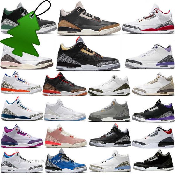 

3 jumpman 3s basketball shoes desert elephant black gold cardinal red pine green rust pink kumquat neapolitan dark mocha lris navy racer