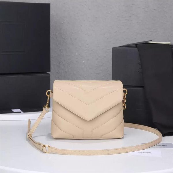 

designer luxury handbags purses square fat loulou chain bags real leather bag women shoulder bags flapbag black and b334k