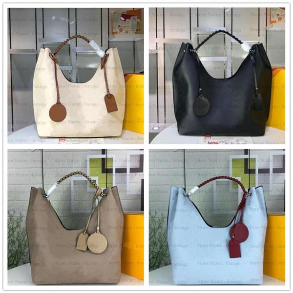 

carmel hobo m53188 mahina perforated leather shoulder bag vintage womens designer luxurys handbag tote crossbody152p