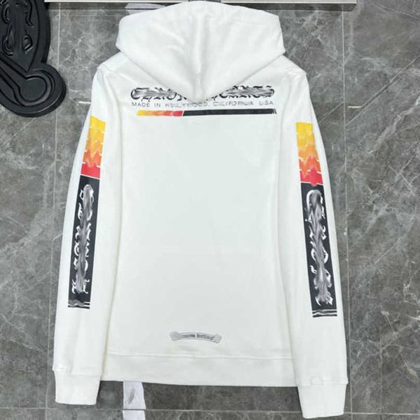 

luxury fashion sweatshirts men's jackets hoodies men women designer boy sanskrit print sweater zipper hooded cross pullover hoodie casu, Black