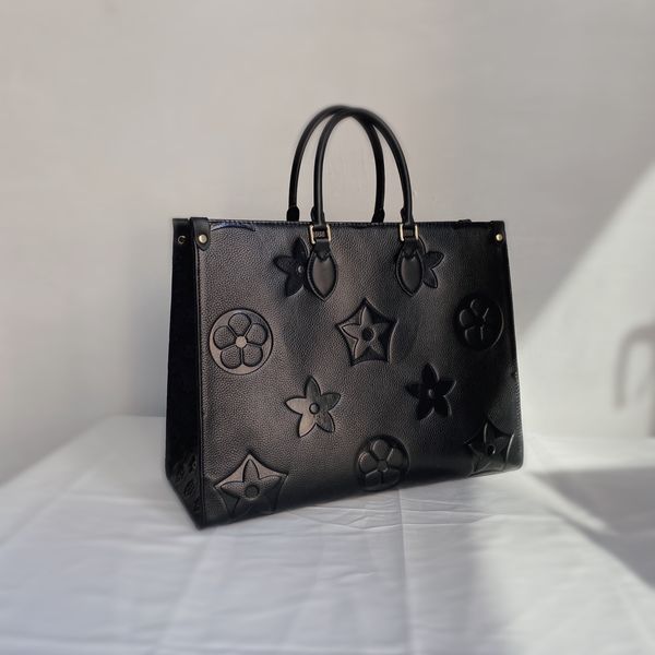 

onthego large capacity totes fashion sac femme leather designers shoulder bags woman handbag handle lady shopping bag