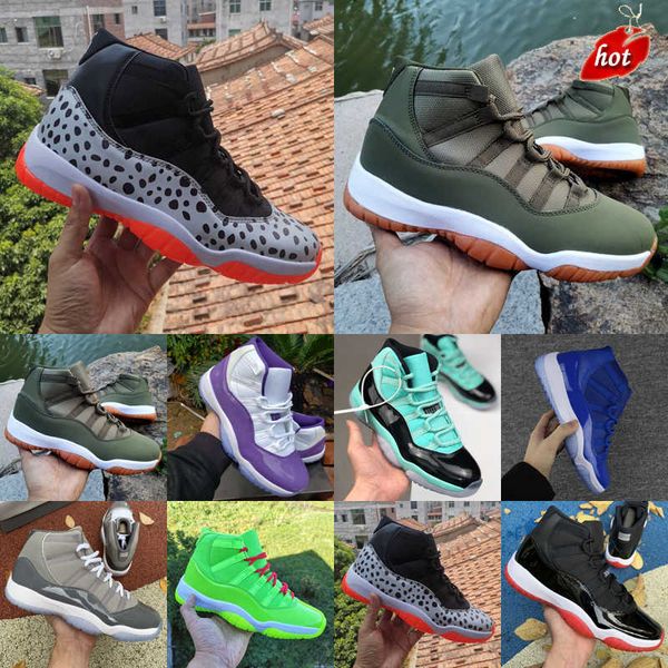 

og 2022 outdoor shoes jumpman 11 cool grey metallic silver golden 11s legend blue bred pulse-black-universit devil gym red sports sneakers s
