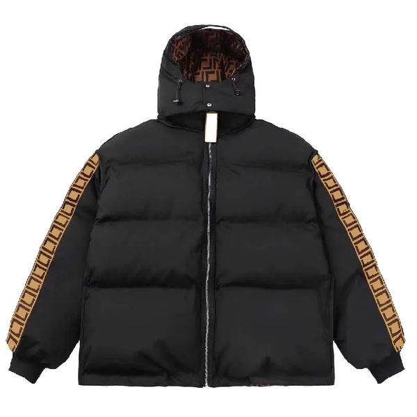 

men's jackets double sided designer down hooded alphabet ladies winter coat parka thick men clothes outdoor zipper fashion gilw, Black;brown