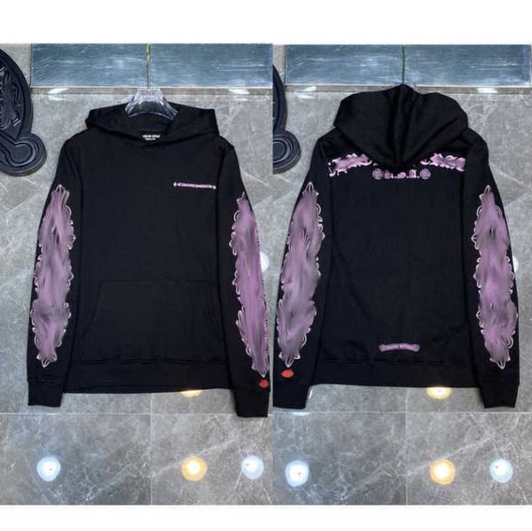 

mens luxury fashion jackets sweatshirts designer hoodies ch men women zipper cross scroll simple hooded sweater pullover hoodie casual coat, Black;brown