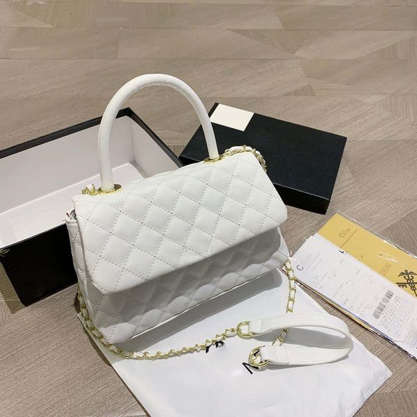 

bags totes handbag designer bag women classic imitation luxury brand white plaid chain large capacity shoulder bag fashion style party dinne