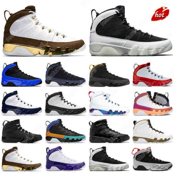 

og 9s men basketball shoes 9 gym red black blue university gold change the world dream it do unc statue mens