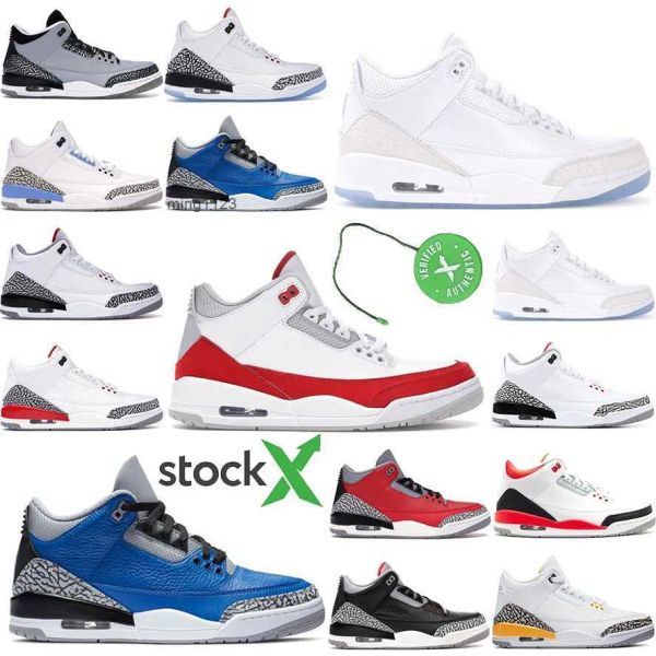 

3 3s retro basketball shoes military black cat university blue sail white oreo red thunder room bred midnight navy men women sports sneakers