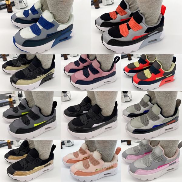 

designer kids shoes 90 baby 90s tiny toddlers sneakers children luxury brand boys girls black pink shoe infant youth outdoor sports sneaker