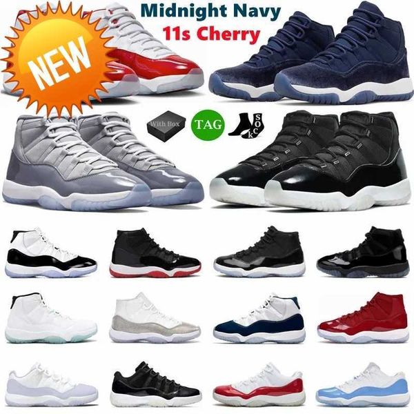 

new cherry 11 basketball shoes 11s low 72-10 pure violet high cherry11 cool grey bred 25th anniversary legend blue concord men