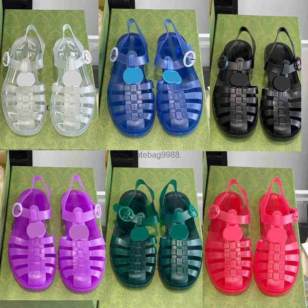 

2022 new fashion women rubber buckle strap sandal summer original outdoor casual shoe beach gladiator garden slippers 35-40, Black