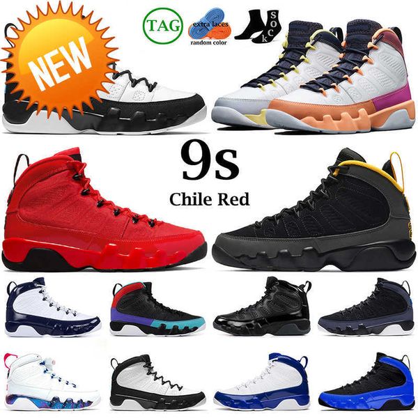 

new men basketball shoes jumpman 9s 9 chile red change the world university blue gold countdown pack racer bred dream do it