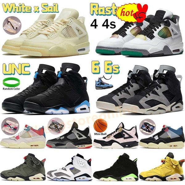 

2023 high basketball shoeswhite x sail bred 4 4s basketball shoes noir guava ice rasta aj 6 mens sneakers 6s unc spo