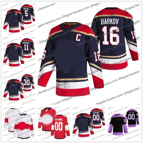 

16 aleksander barkov 2021 reverse retro jersey 5 aaron ekblad 11 jonathan huberdeau 72 sergei bobrovsky 10 anthony duclair stitched any name, Black;red