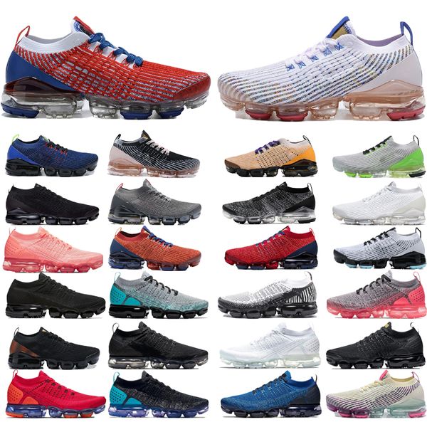 

new 2022 3.0 plus running shoes mens fly triple black white volt laser gold hyper turquoise pure platinum noble red knit usa cny grey women