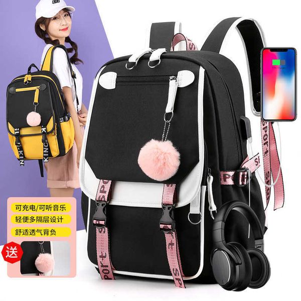 

evening bag heat transfer oxford cloth fashionable men's backpack high capacity outdoor for middle school students 0805