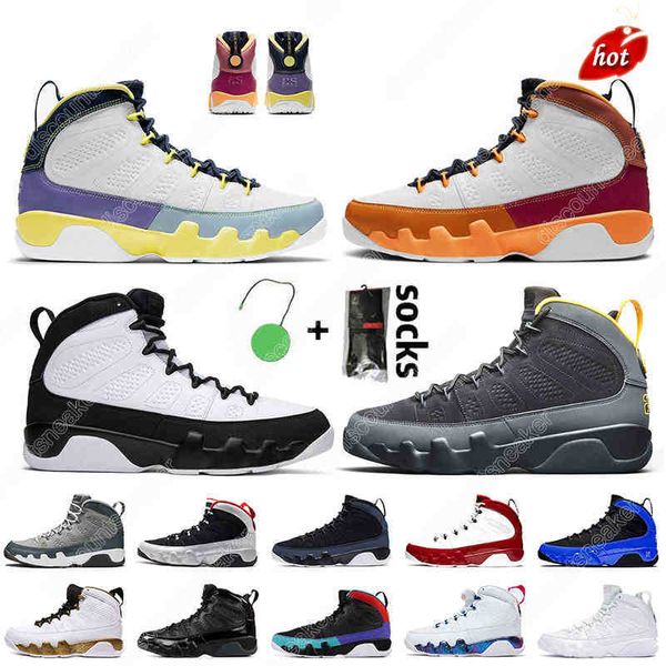 

og 7-13 2021 change the world 9 9s basketball shoes university blue gold gym red cool grey silver glitter bred mens trainers sneakers, Black