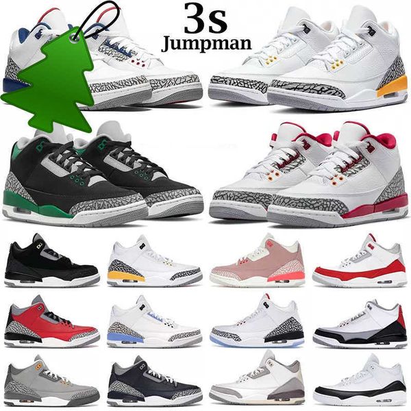 

sandals men 3 jumpman basketball shoes 3s pine green black cement racer blue fire red court purple cool grey unc laser orange katrina mens s