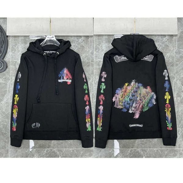 

fashion sweatshirts men's luxury jackets hoodies men women designer boy sanskrit print sweater zipper hooded cross pullover hoodie casu, Black