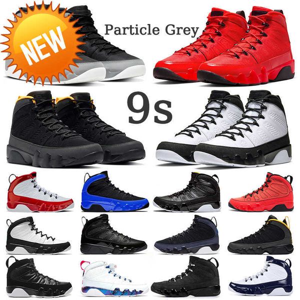 

new 9 9s men basketball shoes particle grey chile red unc university gold racer blue reflective space jace bred citrus
