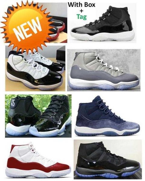 

new real carbon fiber 11 men basketball shoes bred cherry cool grey 2021 concord 45 space jam cap and gown gym red velvet