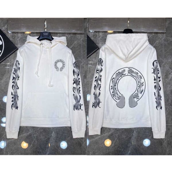 

luxury jackets fashion mens sweatshirts designer hoodies ch men women zipper cross scroll simple hooded sweater pullover hoodie casual coat, Black;brown