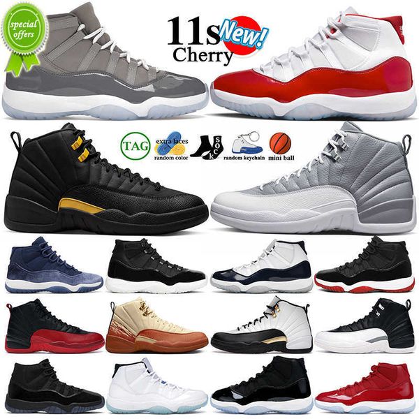 

2023 basketball shoes men women 11s 11 cherry cool grey bred concord gamma blue midnight navy velvet 12 12s royalty black taxi
