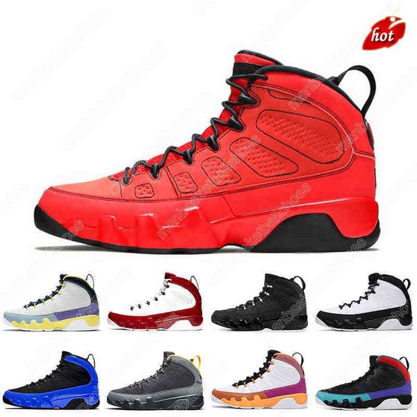 

og chile red 9 9s mens basketball shoes fashion university gold change the world space jam athletic outdoor sports trainers