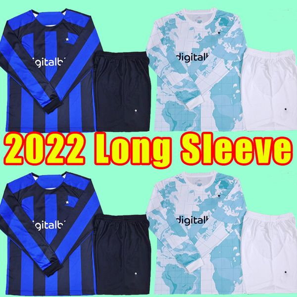 

full kit socks 2022 2023 soccer jerseys lukaku inter milans correa dzeko giroud barella lautaro skriniar bellanova de vrij 22 23 football sh, Black;yellow